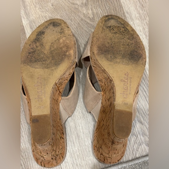 Charles by Charles David Tan Wedge Sandals with Strappy Design - Picture 10 of 10